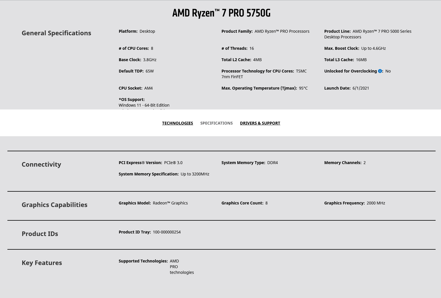 Ryzen 5750g online